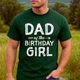 Dad Of The Birthday Girl Father's Day Men Men's Casual T-Shirt Forest