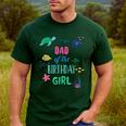 Dad Of The Birthday Girl Under Sea Theme Matching Family Men's Casual T-Shirt Forest