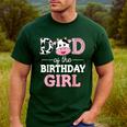 Dad Of The Birthday Girl Shirt Farm Cow Daddy Papa 1st Men's Casual T-Shirt Forest