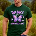 Dad Of The Birthday Girl Tie Dye Butterfly Birthday Family Men's Casual T-Shirt Forest