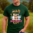 Dad Of The Birthday Girl Zoo Theme Animal Party Safari Cool Men's Casual T-Shirt Forest