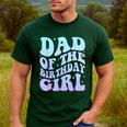 Dad Of The Birthday Girls Teens Kid Family Matching Birthday Men's Casual T-Shirt Forest