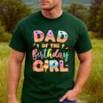 Dad Of The Birthday Ice Cream Family Matching Party Men's Casual T-Shirt Forest