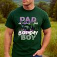 Dad Of The Birthday Monster Truck Family Matching Party Men's Casual T-Shirt Forest