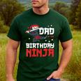 Dad Of The Birthday Ninja Daddy Party Best Father Boy Pop Men's Casual T-Shirt Forest