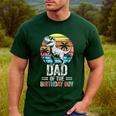 Dad Of The Birthday Party Outfit Dinosaur Daddy Men's Casual T-Shirt Forest