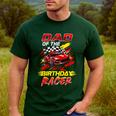 Dad Of The Birthday Racer Race Car Party Family Matching Men's Casual T-Shirt Forest Dad Of The Birthday Racer Race Car Party Family Matching Men's Casual T-Shirt Forest