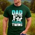 Dad Of The Birthday Twins Celebrate Cute Twin Father Daddy Men's Casual T-Shirt Forest Dad Of The Birthday Twins Celebrate Cute Twin Father Daddy Men's Casual T-Shirt Forest