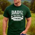 Dad Of The Birthday Twins Cute Twin Celebrate Father Daddy Men's Casual T-Shirt Forest
