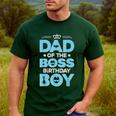 Dad Of The Boss Birthday Party Outfit Like A Boss Daddy Men's Casual T-Shirt Forest
