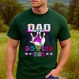 Dad Of The Bowler Girl Matching Family Bowling Birthday Men's Casual T-Shirt Forest