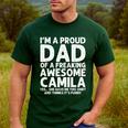 Dad Of CAMILA Father's Day Personalized Name Joke Men's Casual T-Shirt Forest