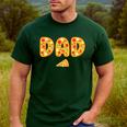 Dad Daddy Matching Birthday Squad Crew Pizza Family Men's Casual T-Shirt Forest