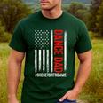 Dad Dance She Get It From Me Proud Dancer Dad USA Flag Men Men's Casual T-Shirt Forest