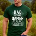 Dad By Day Gamer By Night PC Gaming Gift Men's Casual T-Shirt Forest