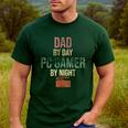 Dad By Day PC Gamer By Night For Gaming Dads Men's Casual T-Shirt Forest