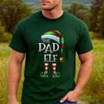 The Dad Elf Shirt Matching Family Dad Christmas Elf Men's Casual T-Shirt Forest
