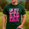 In My Dad Era Girl Groovy Retro Papa Fathers Day Men's Casual T-Shirt Forest
