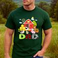 Dad Farm Animal Birthday Family Matching Party Men's Casual T-Shirt Forest