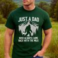 Dad Father Bigfoot Just A Dad Who Always Came Back Men's Casual T-Shirt Forest