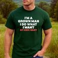 Dad Father I'm A Grown Man I Do What My Kids Want Men's Casual T-Shirt Forest