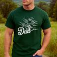 Dad Of Four Toddler Kids Fathers Day Fist Bump Family Men's Casual T-Shirt Forest