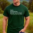 Dad Grandpa Great Grandpa Fathers Day Great Grandpa Men's Casual T-Shirt Forest
