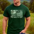 Dad Grandpa Great Grandpa Veteran Fathers Day Great Grandpa Men's Casual T-Shirt Forest