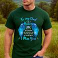 To My Dad In Heaven I Miss You Men's Casual T-Shirt Forest