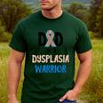 Dad Of A Hip Dysplasia Warrior Beige Blue Hip Dysplasia Men's Casual T-Shirt Forest