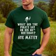Dad Joke Pirates 80th Birthday Aye Matey T-Shirt Men's Casual T-Shirt Forest