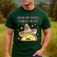 Dad Of Miss Three-Esta Mexican Fiesta 3rd Birthday Outfit Men's Casual T-Shirt Forest