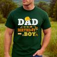 Dad Mom Of The Birthday Boy Kid Construction Matching Family Men's Casual T-Shirt Forest