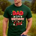 Dad And Mom Birthday Girl Strawberry Berry Sweet One Two Men's Casual T-Shirt Forest