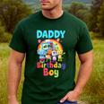 Dad And Mom Daddy Of The Birthday Boy Family Party Decor Men's Casual T-Shirt Forest