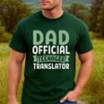 Dad Official Teenager Translator Dad Men's Casual T-Shirt Forest