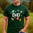 Dad Outer Space Galaxy Birthday For Family Men's Casual T-Shirt Forest