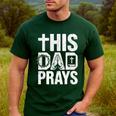 This Dad Pray Religious Vintage Father's Day Christian Daddy Men's Casual T-Shirt Forest