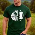 Dad Of Both Proud Football And Cheer Dad Men's Casual T-Shirt Forest Dad Of Both Proud Football And Cheer Dad Men's Casual T-Shirt Forest