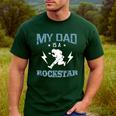 MY DAD IS A ROCKSTAR DADDY Father Sday Men's Casual T-Shirt Forest