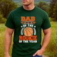 Dad Of Rookie 1st Basketball Bday Theme Matching Men's Casual T-Shirt Forest Dad Of Rookie 1st Basketball Bday Theme Matching Men's Casual T-Shirt Forest
