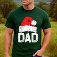 Dad Santa Christmas Family Matching Pajamas Papa Xmas Father Short Sleeve Men's Casual T-Shirt Forest