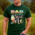 Dad Of The Sweet One Ice Cream 1St Birthday Party Men's Casual T-Shirt Forest