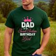 Dad Of The Sweet Sixteen Birthday Girl 16th Pink Crown Men's Casual T-Shirt Forest
