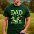 Dad Of The Three Rex Birthday Boy Dinosaur Family Matching Men's Casual T-Shirt Forest