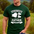 Dad Of Twins 2024 Father Twice As Cool Father's Day Twin Dad Men's Casual T-Shirt Forest