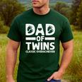 Dad Of Twins Classic Overachiever Cool Twin Dad Men's Casual T-Shirt Forest