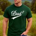 Dad Of Two Promoted For The Second Time Daddy Squared Men's Casual T-Shirt Forest