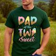 Dad Of The Two Sweet Birthday Girl Ice Cream Lovers 2nd Men's Casual T-Shirt Forest