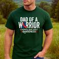 Dad Of a Warrior CHD Congenital Heart Defect Awareness CHD Men's Casual T-Shirt Forest